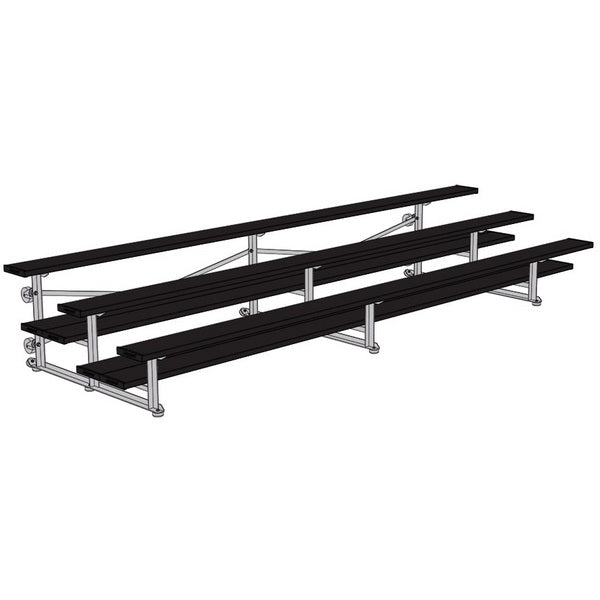 Bleacher - 15 ft. (3 Row - Double Foot Plank) - Tip & Roll