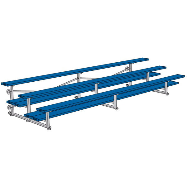 Bleacher - 15 ft. (3 Row - Double Foot Plank) - Tip & Roll