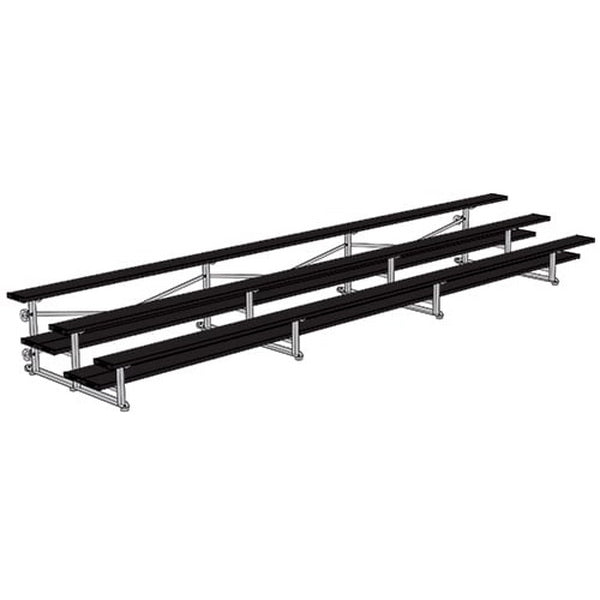 Bleacher - 21 ft. (3 Row - Double Foot Plank) - Tip & Roll