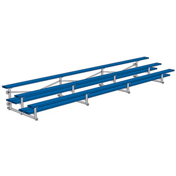 Bleacher - 21 ft. (3 Row - Double Foot Plank) - Tip & Roll