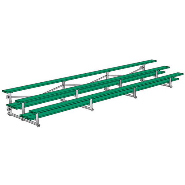Bleacher - 21 ft. (3 Row - Double Foot Plank) - Tip & Roll