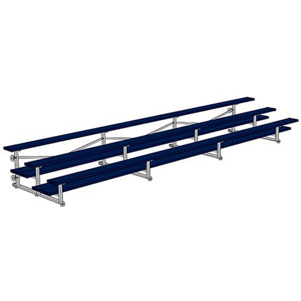 Bleacher - 21 ft. (3 Row - Double Foot Plank) - Tip & Roll
