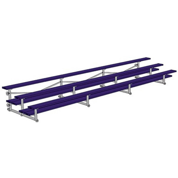 Bleacher - 21 ft. (3 Row - Double Foot Plank) - Tip & Roll