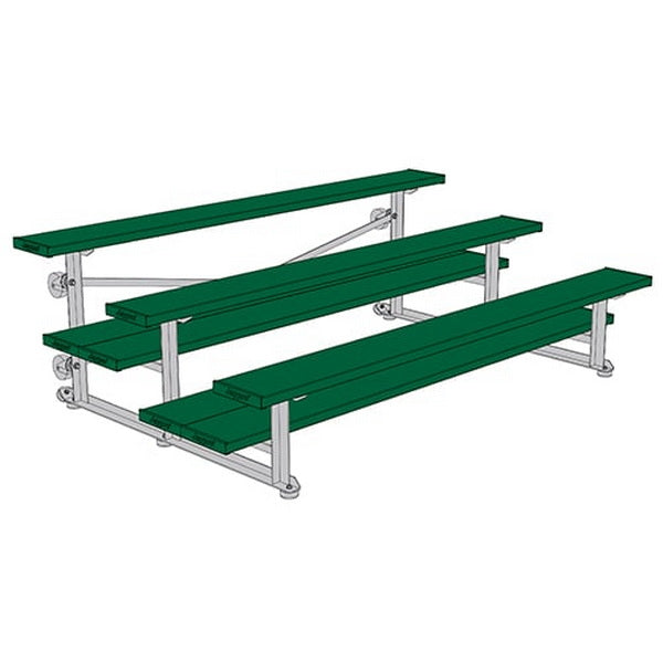 Bleacher - 7-1/2 ft. (3 Row - Double Foot Plank) - Tip & Roll