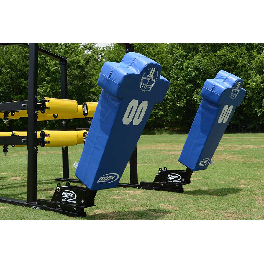 Fisher Athletic 12-Arm Power Blaster with Boomer Sleds Close Up View