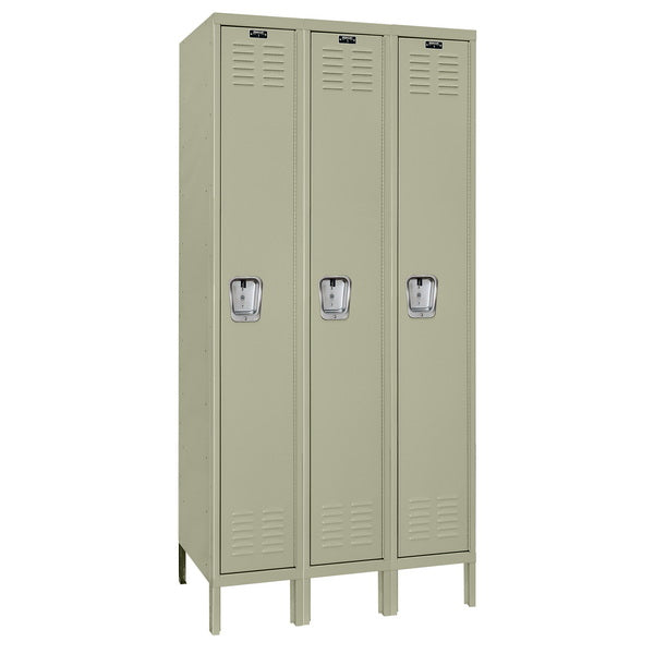 Hallowell Premium Three-Wide Single-Tier Lockers - Assembled