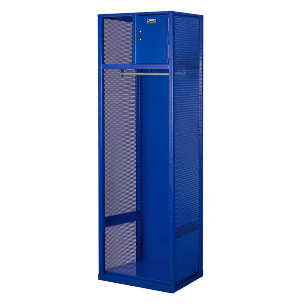 Hallowell Welded Sport Locker Open Front 1-Wide Welded With Security Box Blue