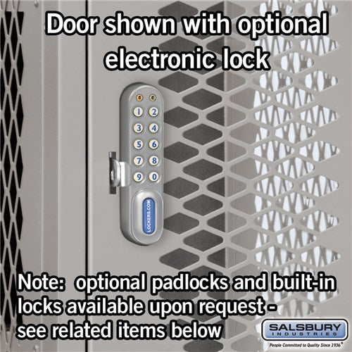 Salsbury 15" Wide Four Tier Vented Metal Locker - 1 Wide