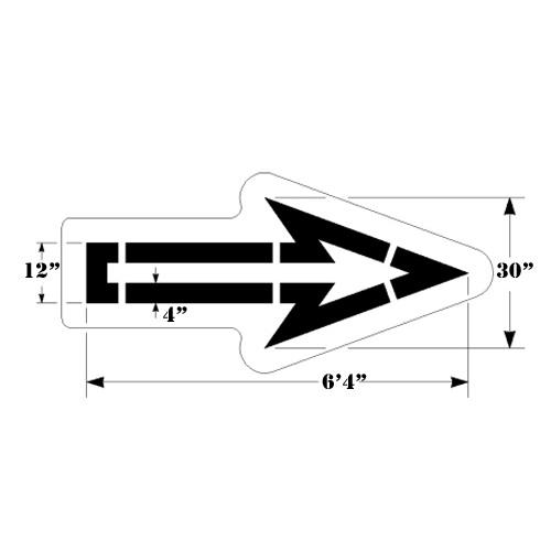 Newstripe Walmart Open Straight Arrow 6` 4″ H x 30" W