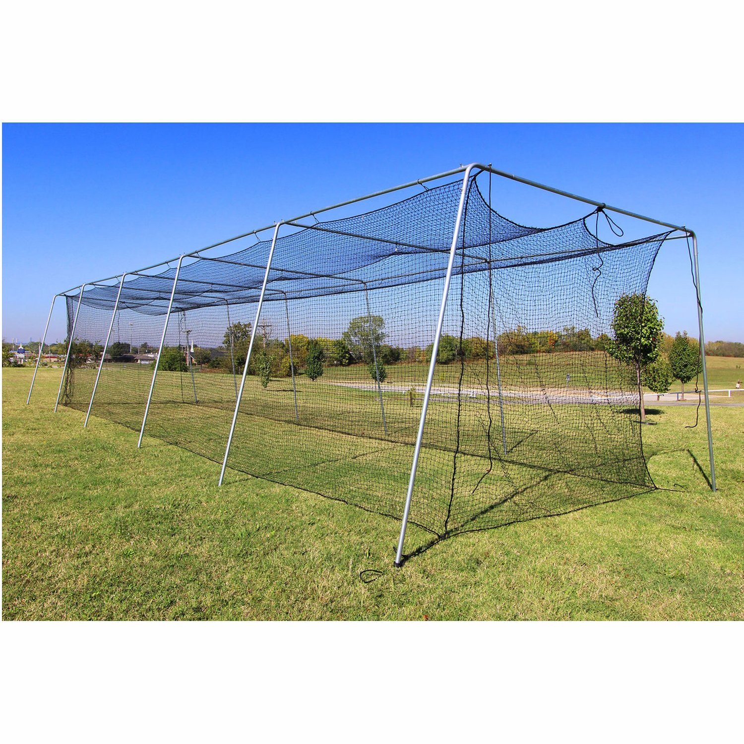 Cimarron Baseball 60' Complete Frame and Batting Cage Side View