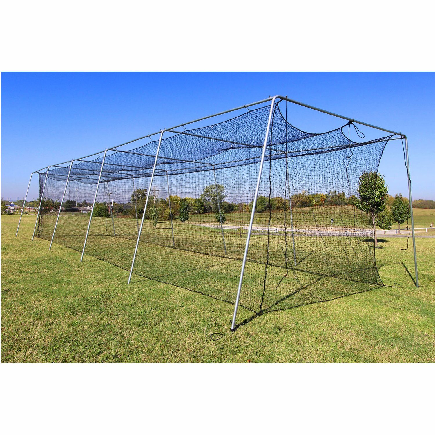 Cimarron Baseball 50' Complete Frame and Batting Cage Bundle Side View