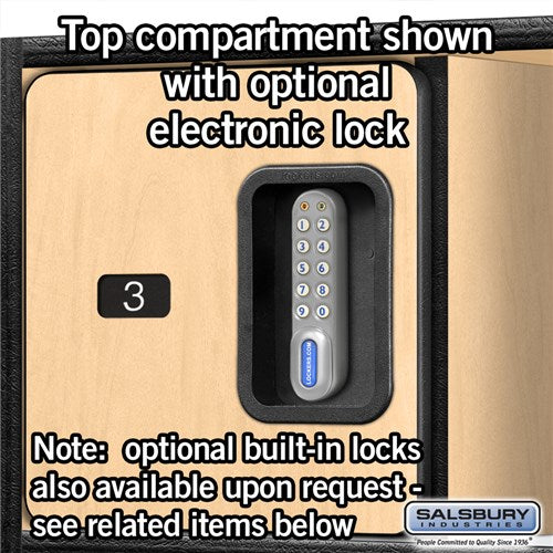 Salsbury 24" Wide Designer Wood Open Access Locker
