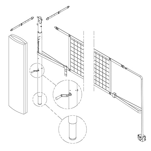 JayPro 3" Powerlite Volleyball Center Package