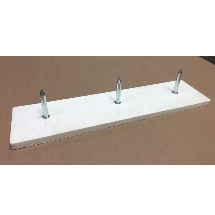 Portolite 3-Spike Baseball / Softball Pitching Rubber