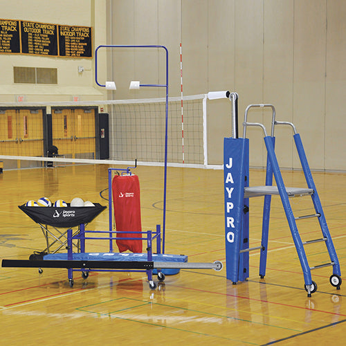 JayPro 3½" Featherlite Deluxe Volleyball System Package