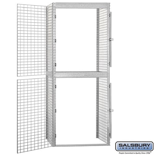 Salsbury 36" Wide Double Tier Bulk Storage Locker