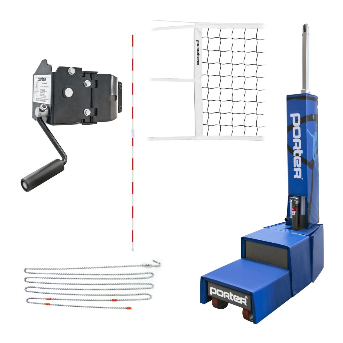 Porter Powr-Court Portable Volleyball System