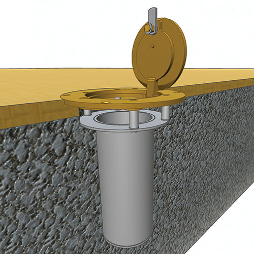 JayPro 3½ Brass Floor Sleeves and Covers