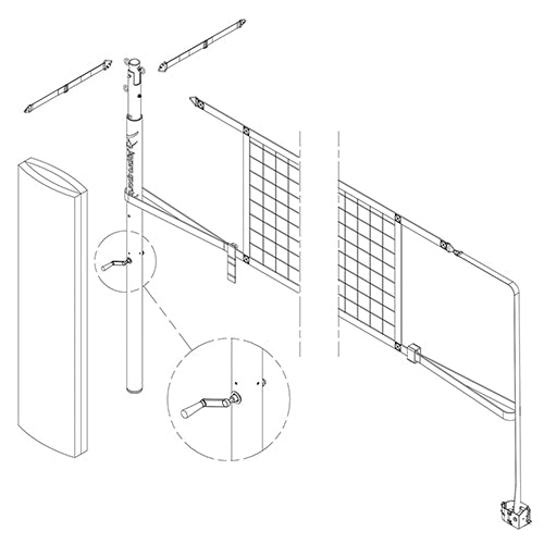 JayPro 3½ Powerlite Volleyball Center Package