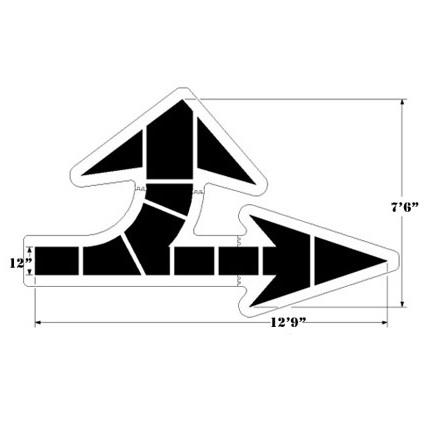 Newstripe Large Federal Combination Arrow