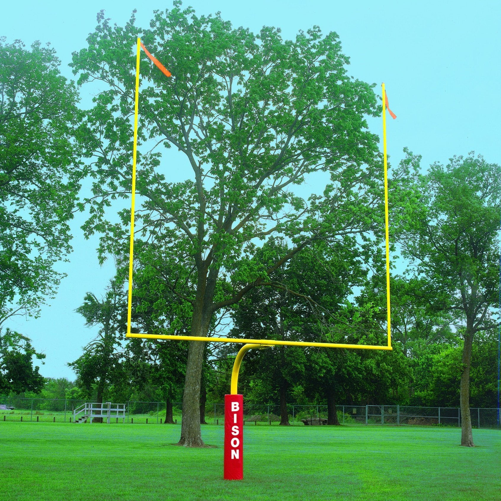 Bison 5-9/16″ Gooseneck Football Goalposts - Pitch Pro Direct