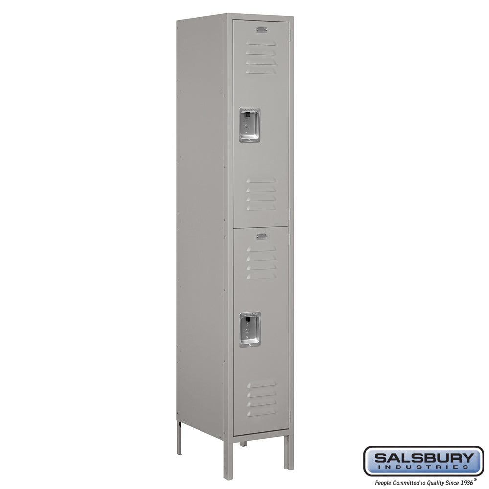 Salsbury 15" Wide Double Tier Standard Metal Locker -1 Wide