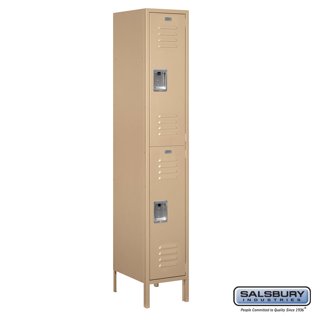Salsbury 15" Wide Double Tier Standard Metal Locker -1 Wide