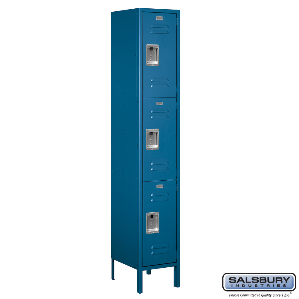 Salsbury 15" Wide Triple Tier Standard Metal Locker - 1 Wide