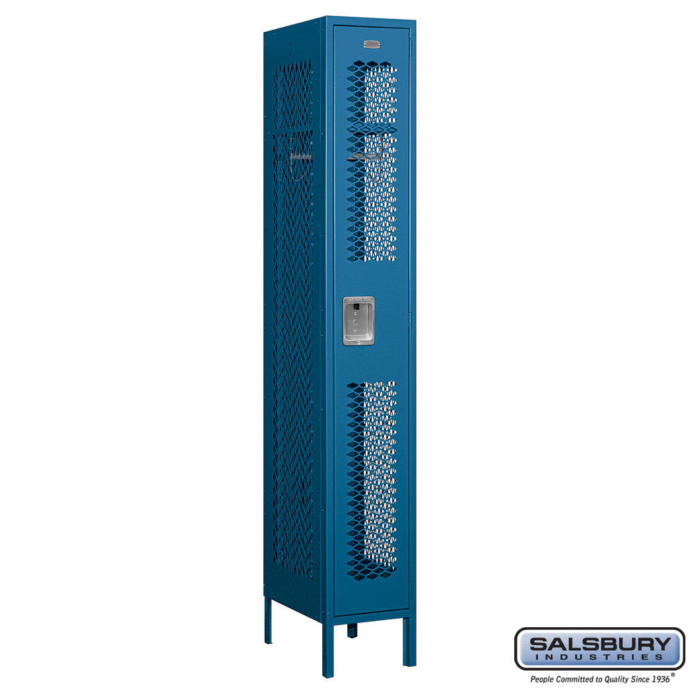 Salsbury 12" Wide Single Tier Vented Metal Locker - 1 Wide