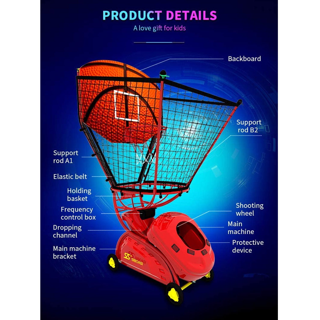 Siboasi Basketball Machine for Kids Home Training S6809A