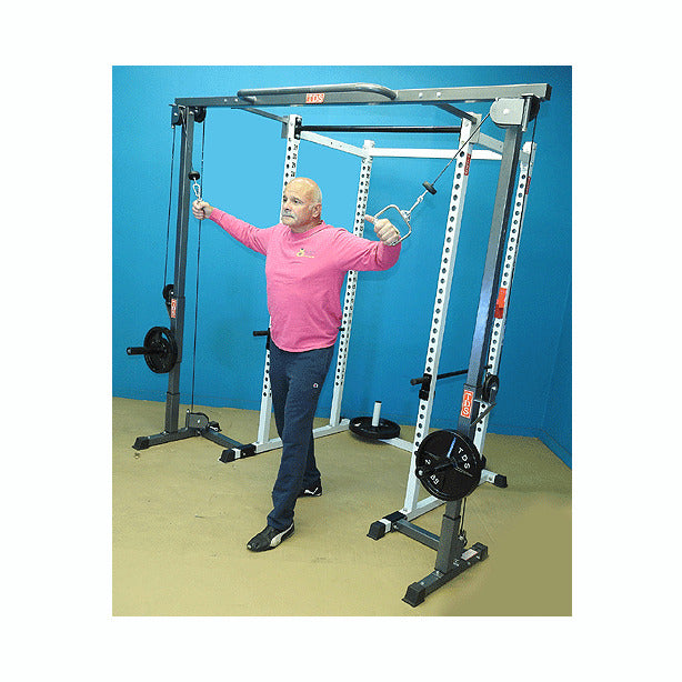 New York Barbells Power Rack with Crossover Attachment