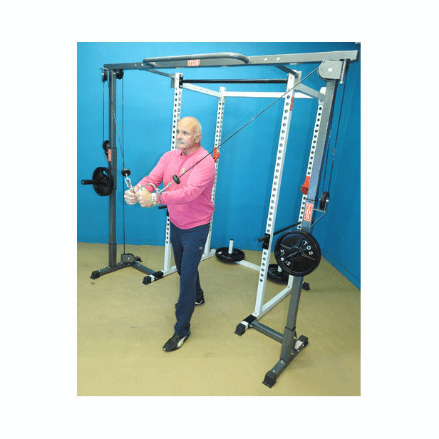 New York Barbells Power Rack with Crossover Attachment