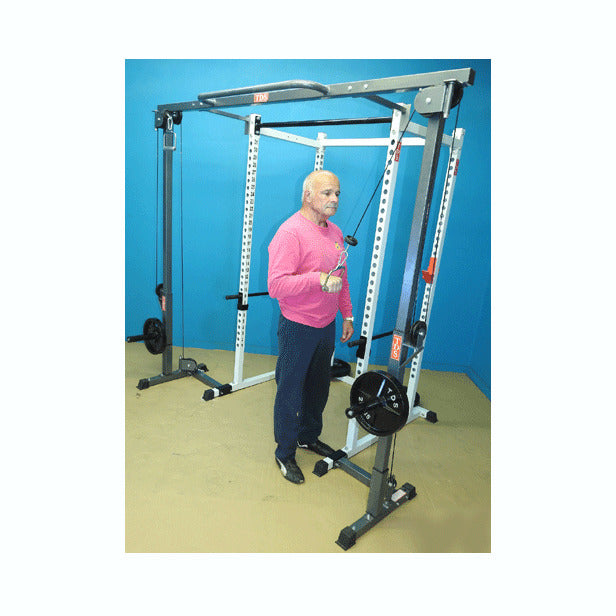 New York Barbells Power Rack with Crossover Attachment