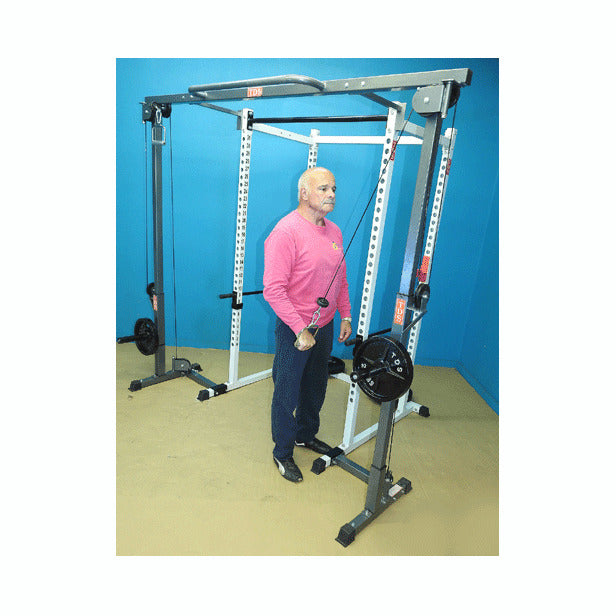 New York Barbells Power Rack with Crossover Attachment
