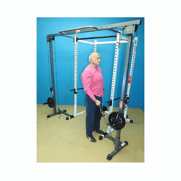 New York Barbells Power Rack with Crossover Attachment