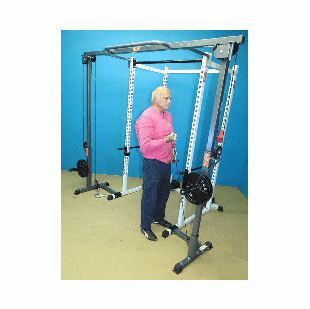 New York Barbells Power Rack with Crossover Attachment