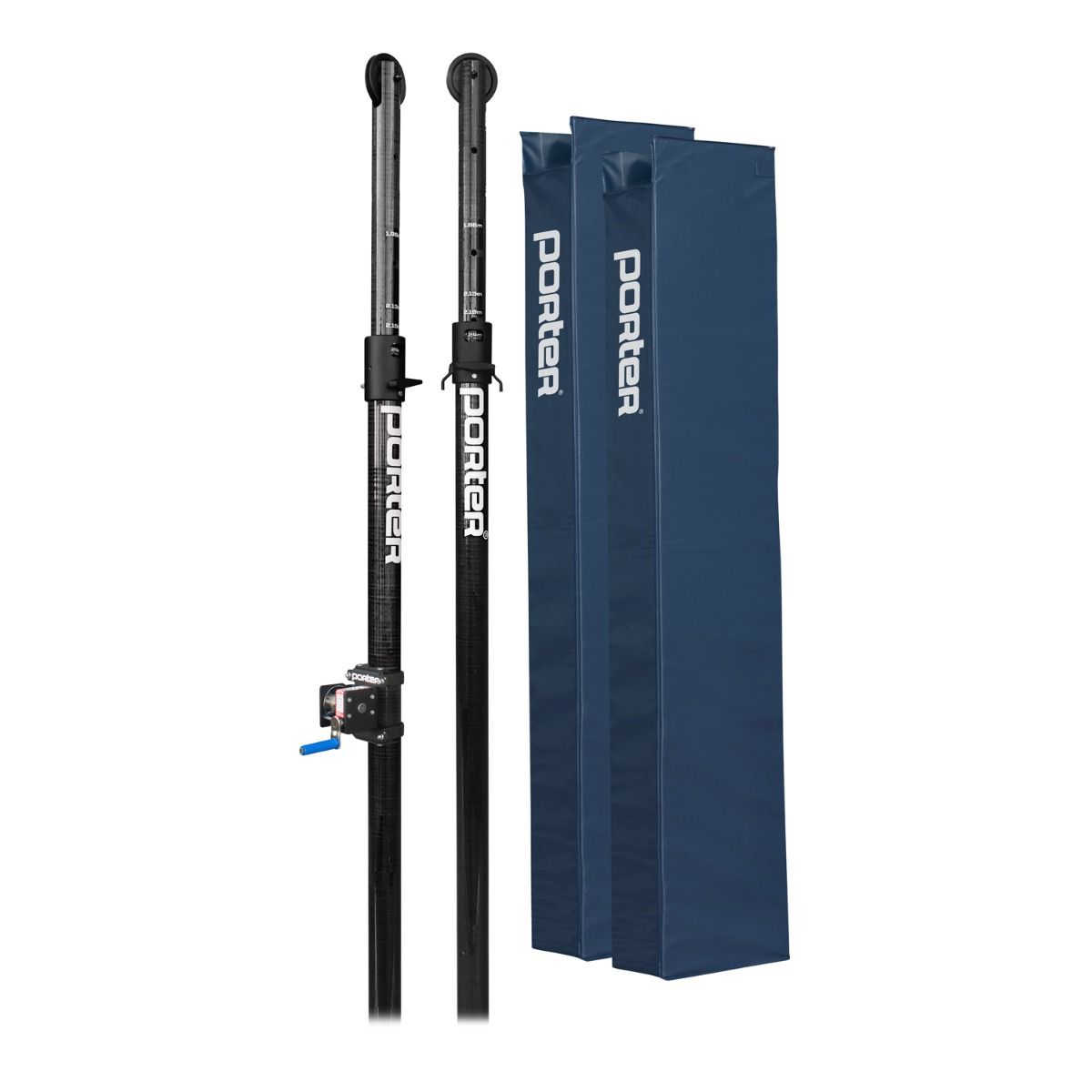 Porter Powr Carbon II End Standards With Pads