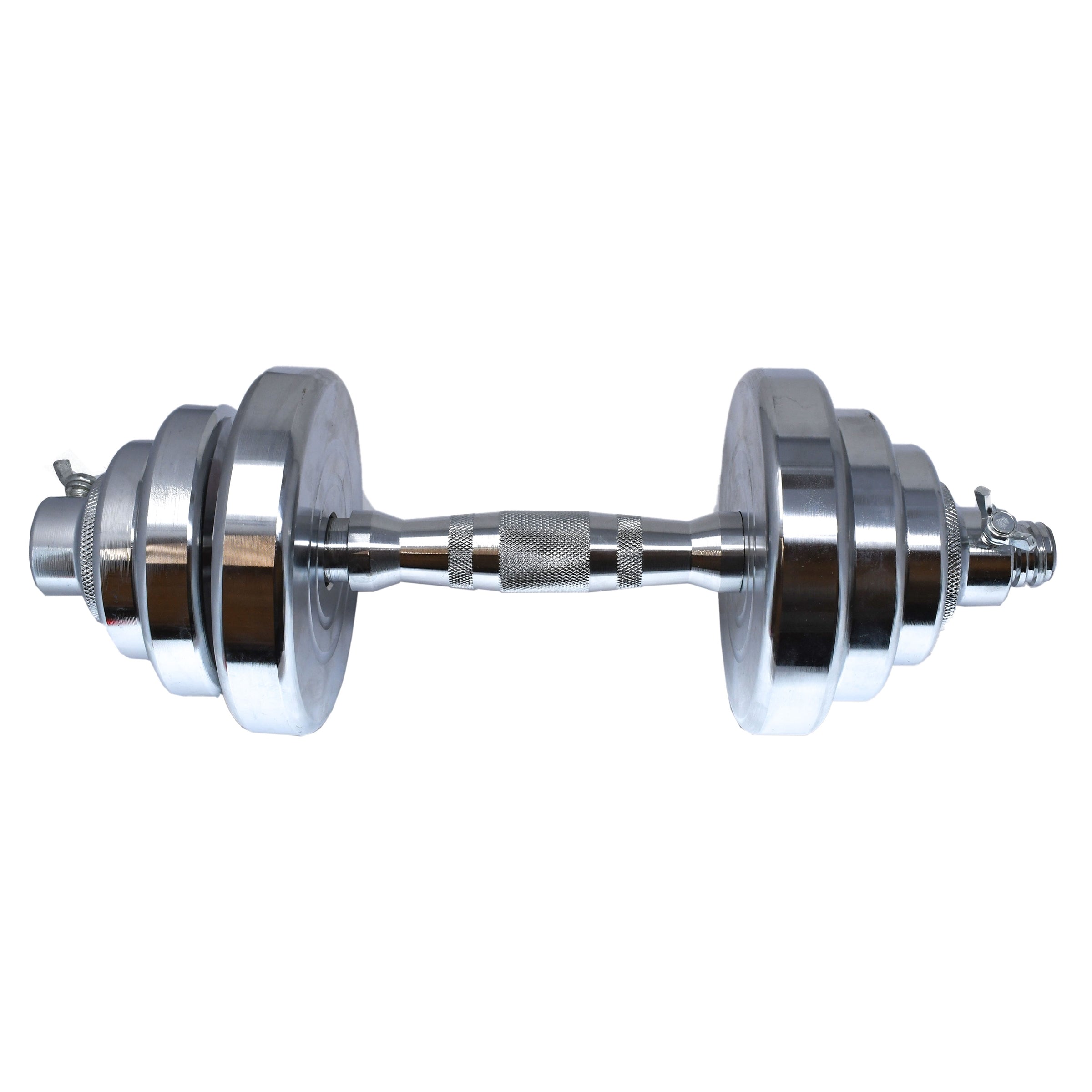 Adjustable Dumbbell Set for Home Gym Chrome Finish