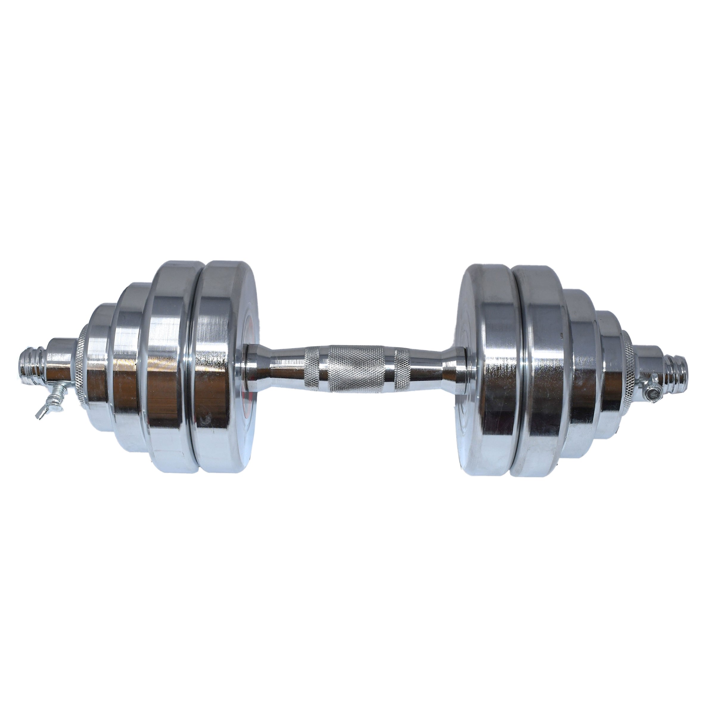 Adjustable Dumbbell Set for Home Gym Chrome Finish