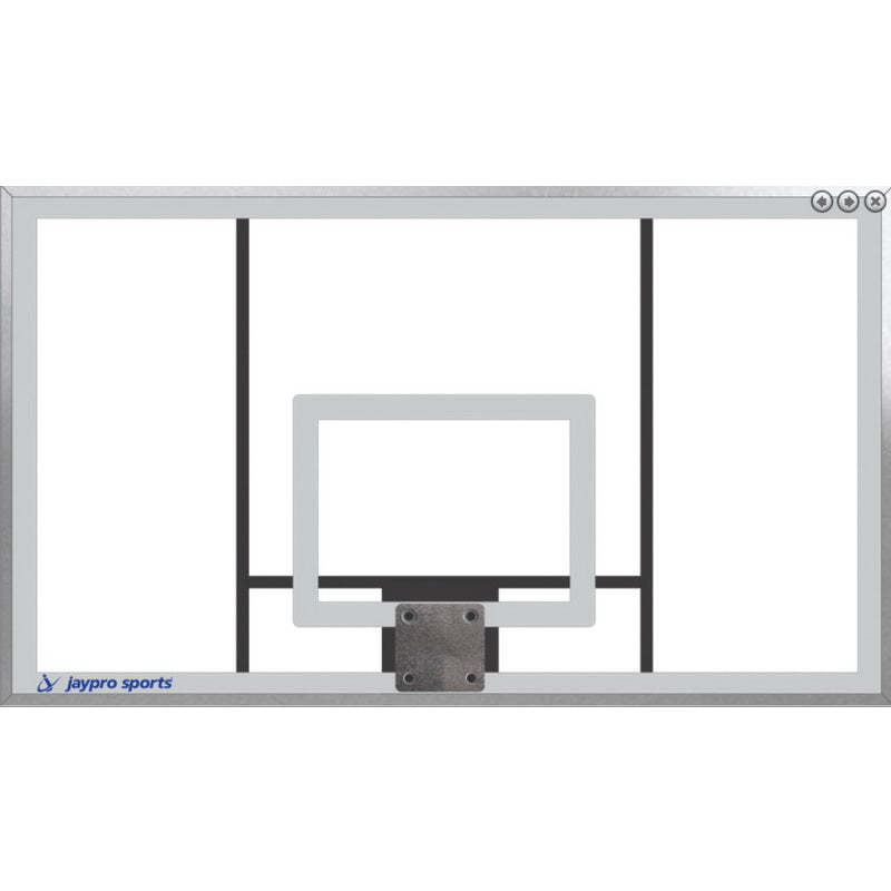 Jaypro Titan Fixed Height In-Ground Basketball Goal System