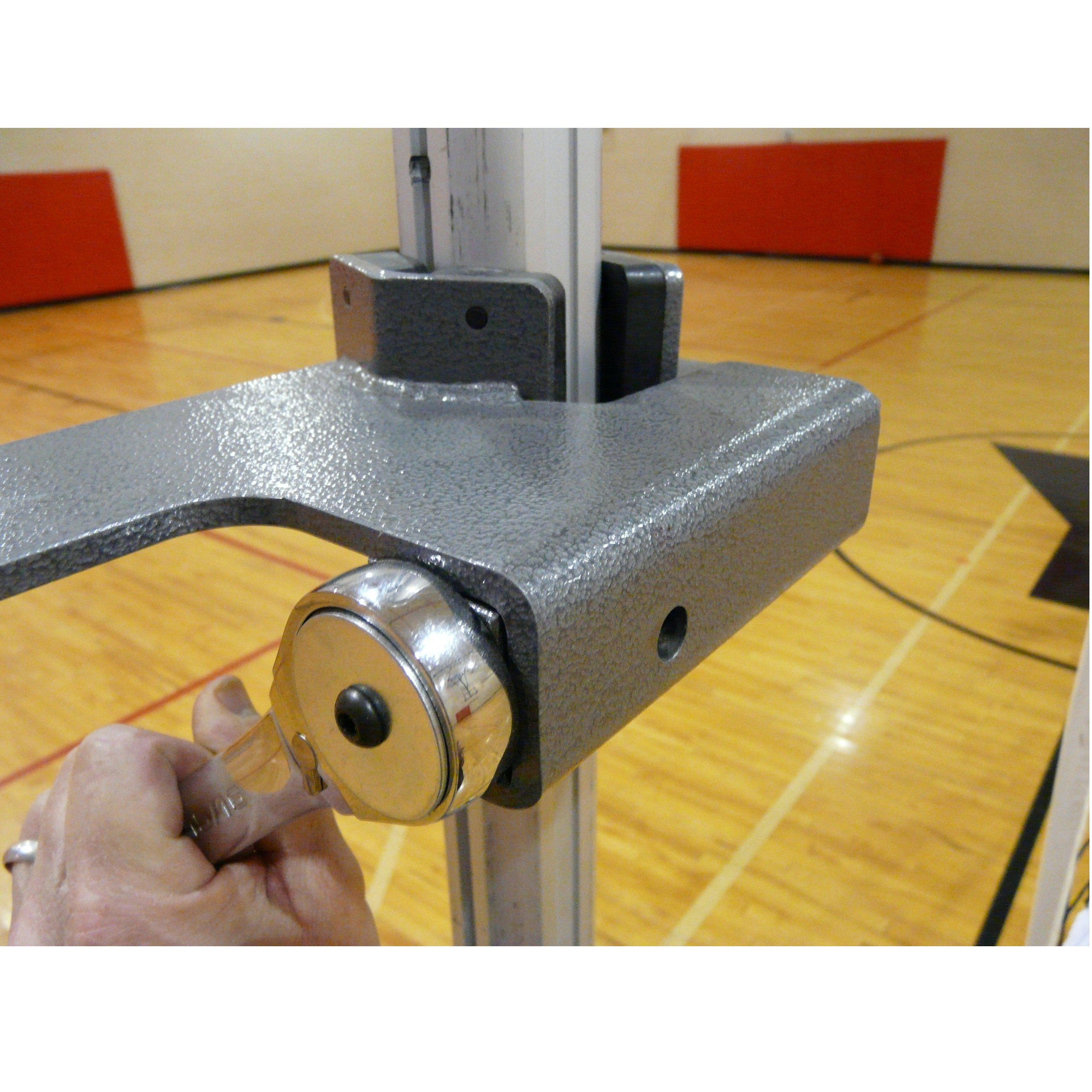 Adjustable Height Clamp-on Volleyball Officials Platform with Padding - Pitch Pro Direct