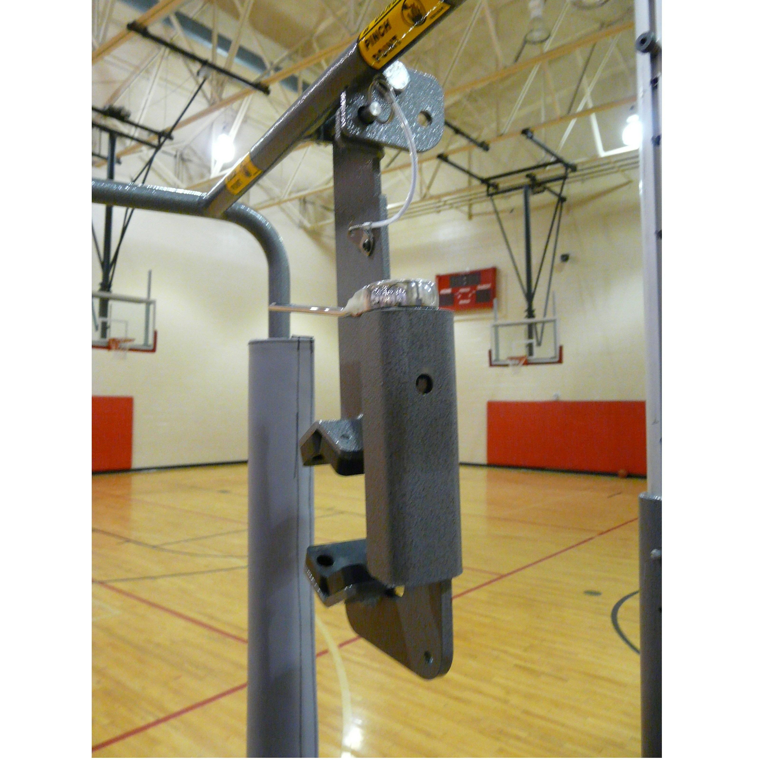 Adjustable Height Clamp-on Volleyball Officials Platform with Padding - Pitch Pro Direct