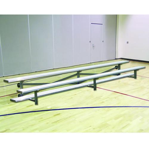 JayPro 27 Tip & Roll Standard BleacherBleacher - 27 ft. (2 Row - Double Foot Plank) - Tip & Roll