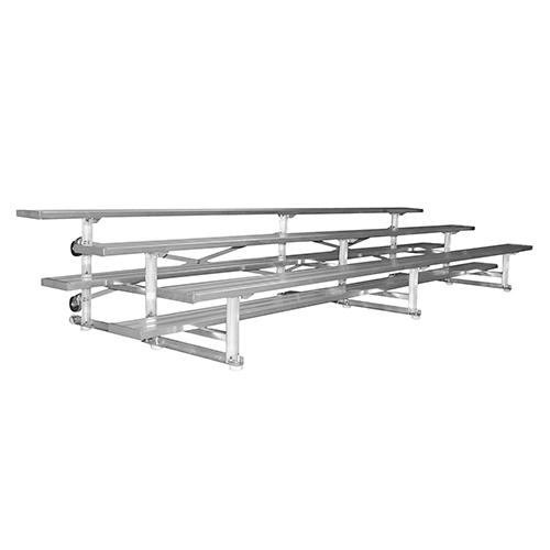 JayPro 27 Tip & Roll Standard Bleacher (3 Row) Natrural Finish