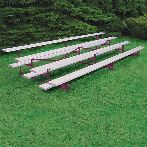 JayPro 4 Row 21' All Aluminum Standard Bleacher - Pitch Pro Direct