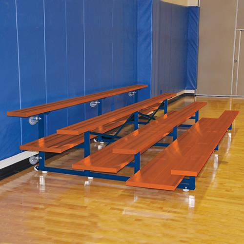JayPro 21 Tip & Roll Standard Bleacher (4 Row) Powder Coated