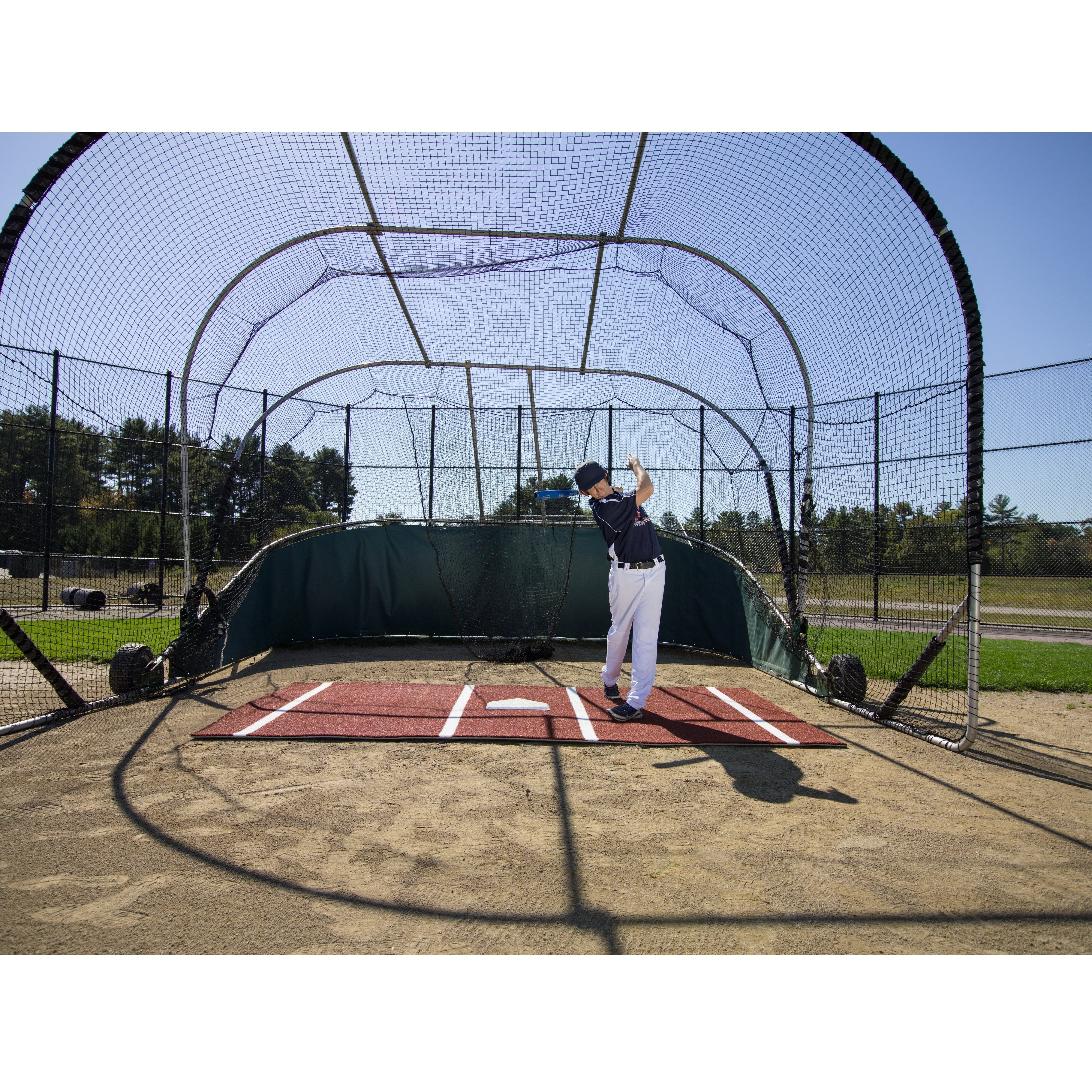ProMounds 12' x 6' Lined Portable Batting Mat Pro - Pitch Pro Direct