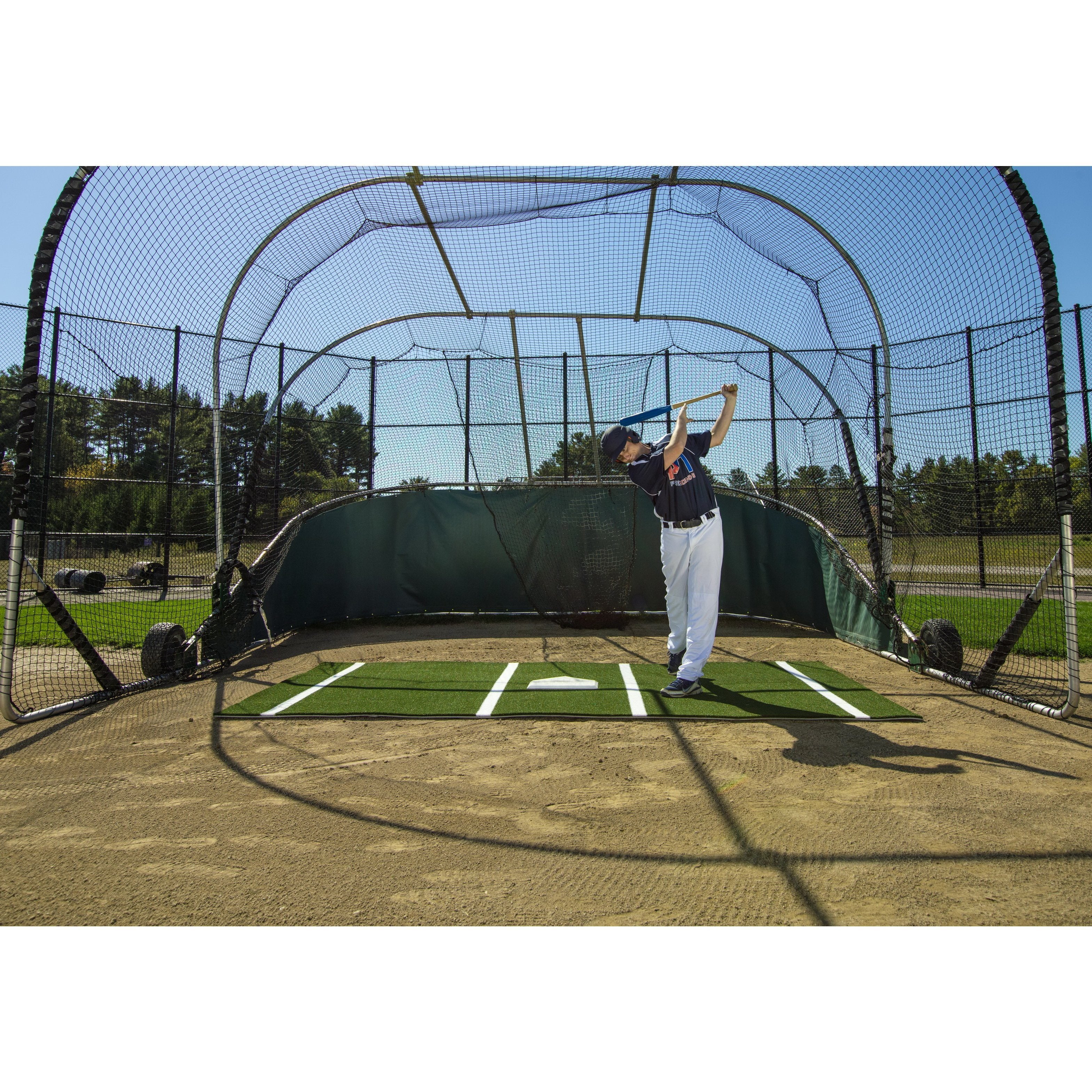 ProMounds 12' x 6' Lined Portable Batting Mat Pro - Pitch Pro Direct