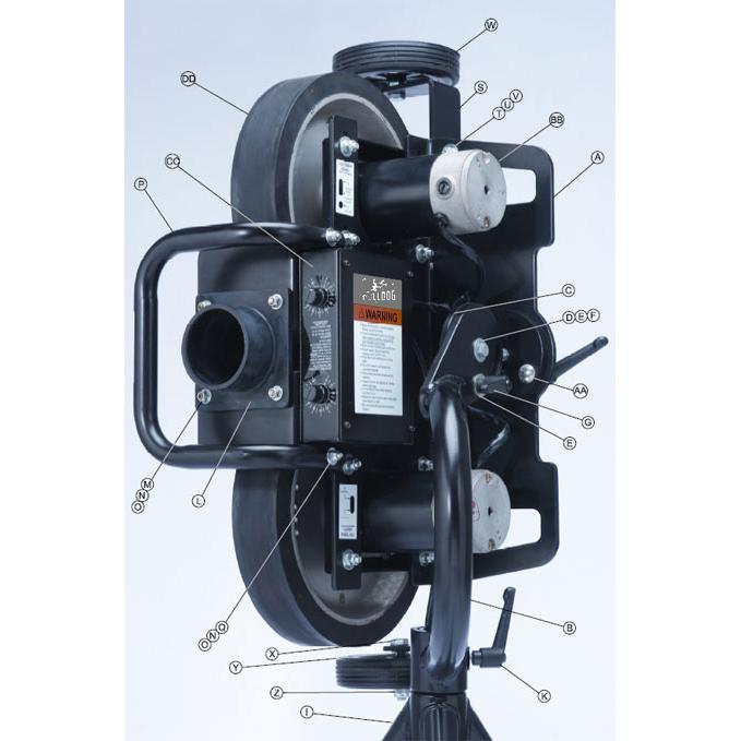 bulldog elite 2 wheel pitching machine diagram
