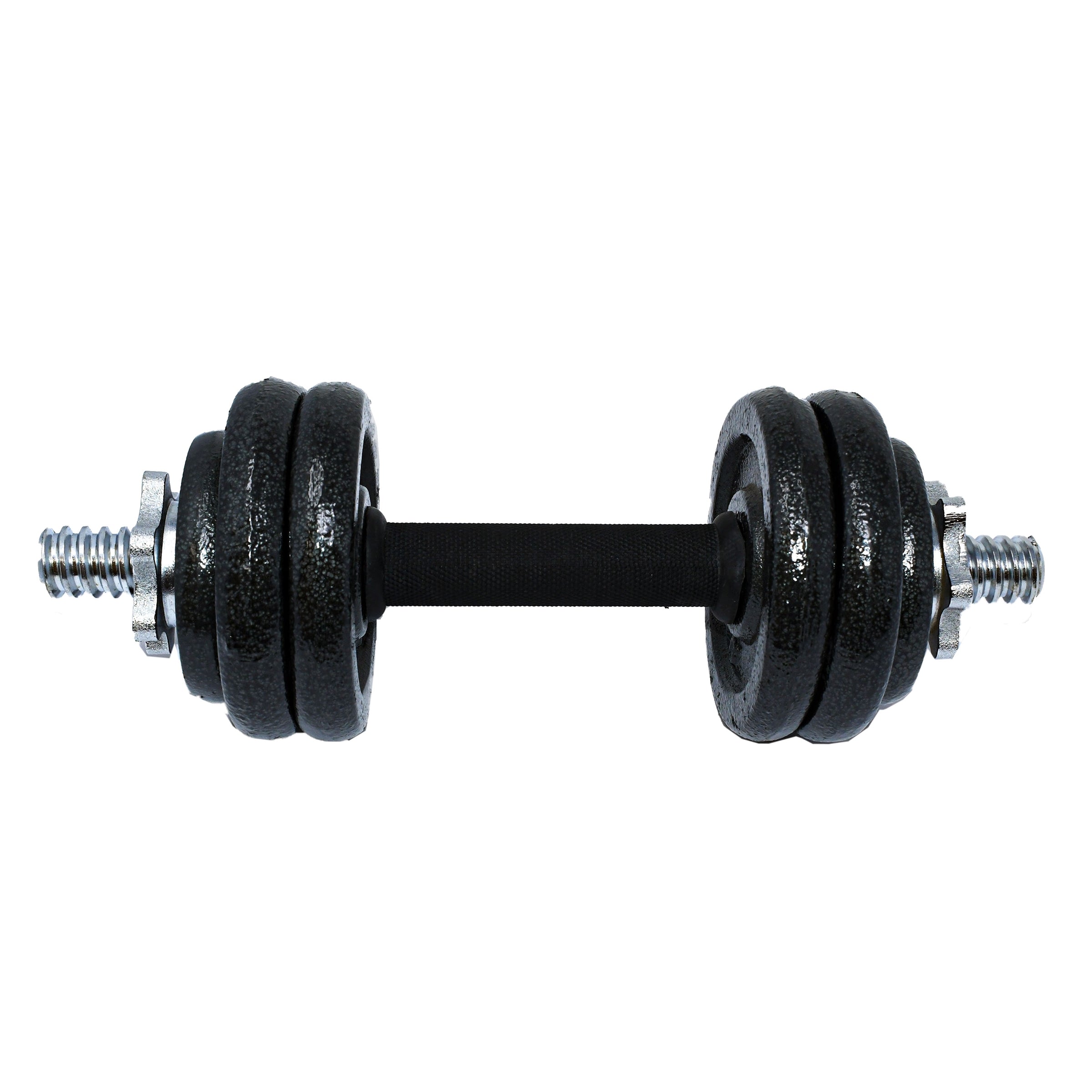 Cast Iron Adjustable Dumbbell Set for Home Gym - 33 lbs (15 kg)